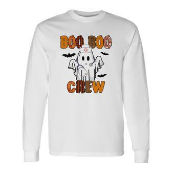Boo Boo Crew Cute Halloween Nurse Long Sleeve T-Shirt - Seseable