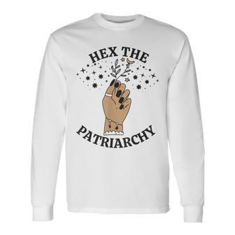 Feminist Witch Hex The Patriarchy V2 Long Sleeve T-Shirt - Seseable