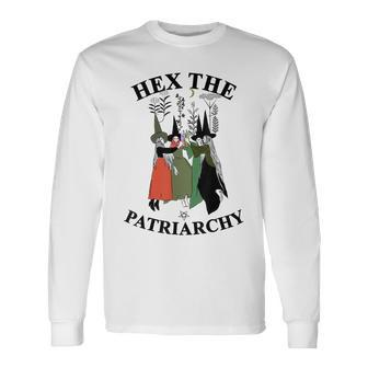 Feminist Witch Hex The Patriarchy Witches Vibes V3 Long Sleeve T-Shirt - Seseable