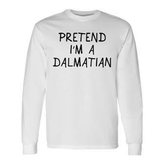Halloween Dalmatian Costume Men Women Adult Dalmation Men Women Long Sleeve T-Shirt T-shirt Graphic Print - Thegiftio UK