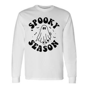 Halloween It_ Spooky Season Custom Gift Men Women Long Sleeve T-shirt Graphic Print Unisex - Seseable
