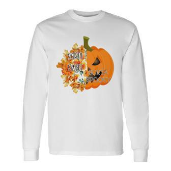 Halloween Sorta Sweet Sorta Spooky Pumpkin Party Long Sleeve T-Shirt - Seseable