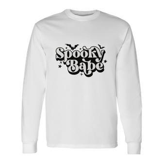 Halloween Spooky Babe Cute Custom For You Men Women Long Sleeve T-shirt Graphic Print Unisex - Seseable