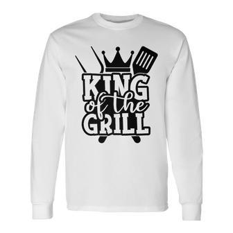 King Grill Grilling Barbecue Fathers Day Dad Bbq V2 Long Sleeve T-Shirt - Seseable
