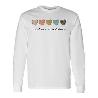 Nicu Nurse Neonatal Icu Nurse Infant Care Specialist Newborn V2 Long Sleeve T-Shirt - Seseable