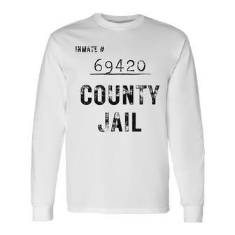 Orange County Jail Halloween Easy Prisoner 069420 Costume Men Women Long Sleeve T-Shirt T-shirt Graphic Print - Thegiftio UK