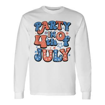 Party In The Usa Fourth Of July 4Th Of July Vintage Long Sleeve T-Shirt | Seseable UK