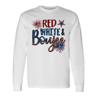 Red White And Boujee 4Th Of July Fourth Of July Vintage Long Sleeve T-Shirt - Seseable