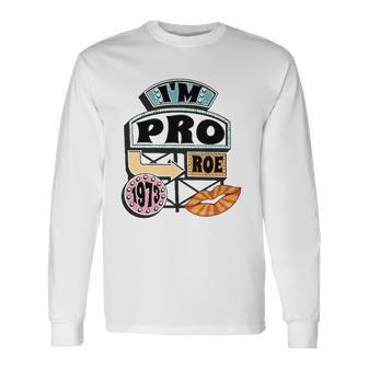 Reproductive Rights Pro Roe Pro Choice Mind Your Own Uterus Retro Long Sleeve T-Shirt T-Shirt | Mazezy