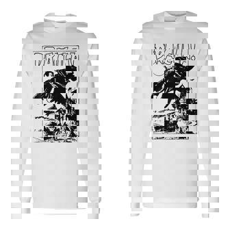 Retro Horror Movie Monster Vampire Vintage Halloween Dracula Men Women Long Sleeve T-Shirt T-shirt Graphic Print - Thegiftio