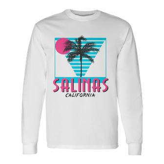 Salinas California Retro Ca Cool Long Sleeve T-Shirt | Mazezy
