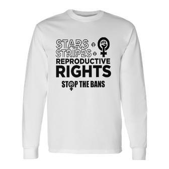 Stars Stripes Reproductive Rights Racerback Feminist Pro Choice My Body My Choice Long Sleeve T-Shirt T-Shirt | Mazezy