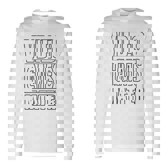 Video Games Matter Logo Long Sleeve T-Shirt - Monsterry