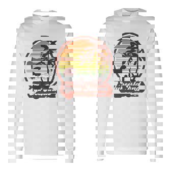 Vintage Tybee Island Georgia Ga Retro 80S Summer Vacation Men Women Long Sleeve T-Shirt T-shirt Graphic Print - Thegiftio UK