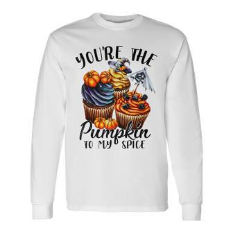 Youre The Pumpkin To My Spice Cupcake Halloween Costume Men Women Long Sleeve T-Shirt T-shirt Graphic Print - Thegiftio UK
