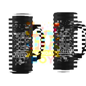 10 Year Old Building Blocks 10Th Birthday Boy Coffee Mug | Seseable CA