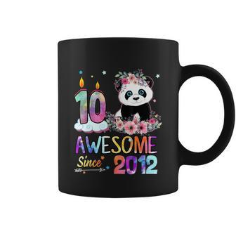 10 Years Old Awesome Since 2012 10Th Birthday Panda Unicorn Coffee Mug - Monsterry