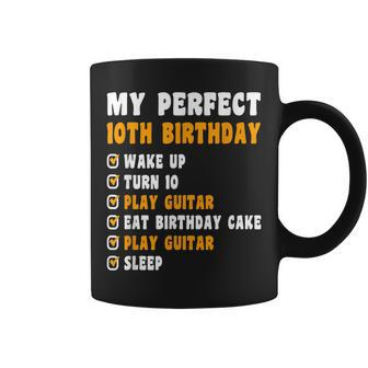 10 Years Old My Perfect 10Th Birthday Guitar 10Th Birthday Coffee Mug - Thegiftio UK