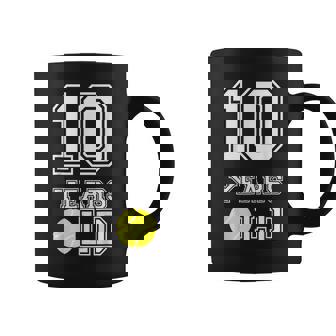 10 Years Old Tennis Birthday Boy 10Th Birthday Coffee Mug - Seseable