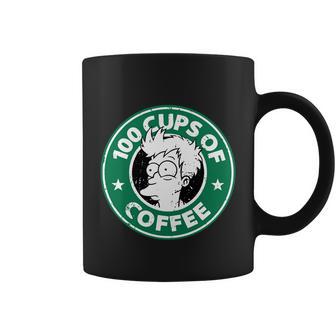 100 Cups Of Coffee Tshirt Coffee Mug - Monsterry