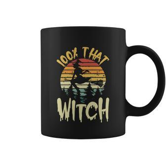 100 Percent That Witch Halloween Witch Squad Witchcraft Graphic Design Printed Casual Daily Basic Coffee Mug - Thegiftio