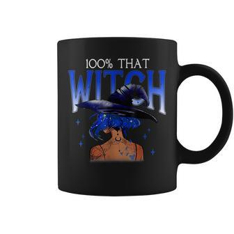 100 That Witch Witchy Woman Witch Vibes Funny Halloween Coffee Mug - Seseable