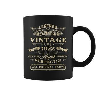 100Th Birthday Gift For Legends Born 1922 100 Yr Old Vintage V2 Coffee Mug - Thegiftio UK
