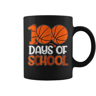 100Th Day Student Boys Girls Basketball 100 Days Of School  Coffee Mug