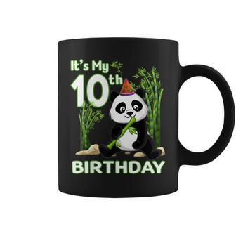 10Th Birthday Gifts 10 Years Old Party Animal Panda Lover Coffee Mug - Thegiftio UK