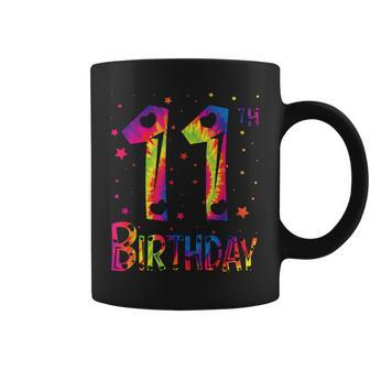 11 Year Old Girls -Boys Birthday 11Th Birthday Tie Dye Coffee Mug - Seseable
