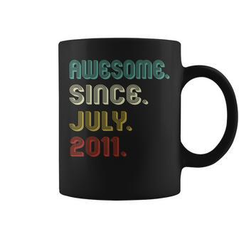 11 Years Old Awesome Since July 2011 11Th Birthday Gifts Coffee Mug - Seseable