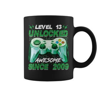 13 Year Old Boy Level 13 Unlocked Video Gamer 13Th Birthday Coffee Mug - Thegiftio UK