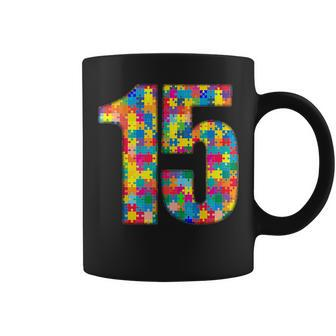 15 Years Old Gifts 15Th Birthday Autism Insert For Boy Girl Coffee Mug - Thegiftio UK