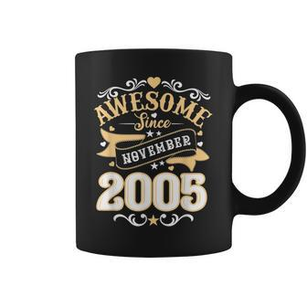 17 Year Old Gifts Made In November 2005 17Th Birthday Men Coffee Mug - Thegiftio UK