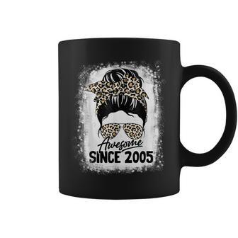 17 Years Old Awesome Since 2005 Leopard 17Th Birthday Coffee Mug - Thegiftio UK