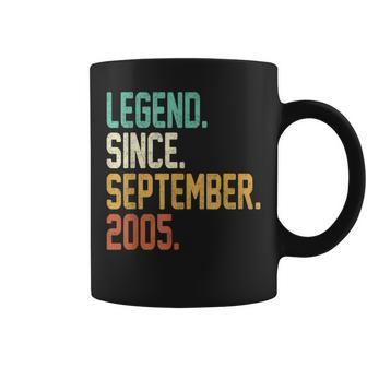 17 Years Old Gifts 17Th Birthday Legend Since September 2005 Coffee Mug - Thegiftio UK