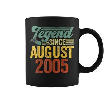 17 Years Old Gifts Legend Since August 2005 17Th Birthday Coffee Mug - Thegiftio UK
