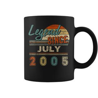 17 Years Old Gifts Legend Since July 2005 17Th Birthday V4 Coffee Mug - Thegiftio UK