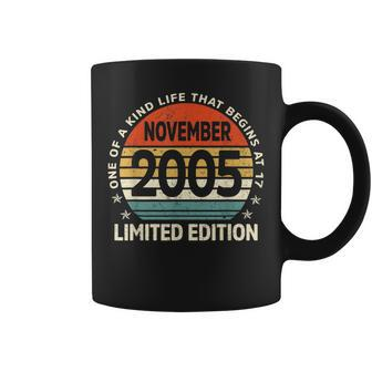 17Th Birthday Gift November 2005 Limited Edition 17 Year Old V2 Coffee Mug - Thegiftio UK