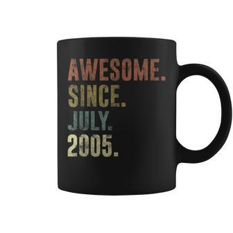 17Th Birthday Vintage Awesome Since July 2005 Coffee Mug - Seseable