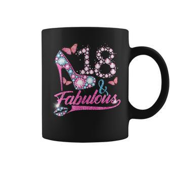 18 Year Old Gifts 18 & Fabulous 18Th Birthday For Women Girl Coffee Mug - Thegiftio UK