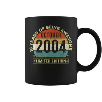 18 Year Old Gifts October 2004 Limited Edition 18Th Birthday Coffee Mug - Thegiftio UK