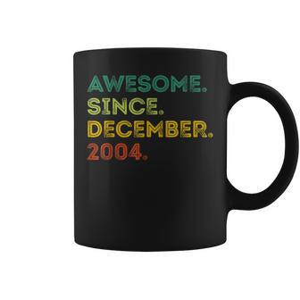 18 Years Old Gifts Awesome Since December 2004 18Th Birthday Coffee Mug - Thegiftio UK