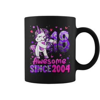 18 Years Old Unicorn Flossing 18Th Birthday Girl Unicorn Coffee Mug - Seseable