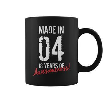 18Th Birthday Boys Girls Awesome Since 2004 18 Year Old Coffee Mug - Thegiftio UK