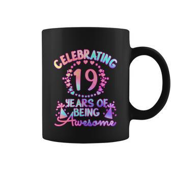 19 Years Of Being Awesome 19 Year Old Birthday Girl Graphic Design Printed Casual Daily Basic Coffee Mug - Thegiftio UK