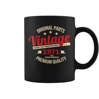 1971 Original Parts Vintage 50Th Birthday Tshirt Coffee Mug - Monsterry