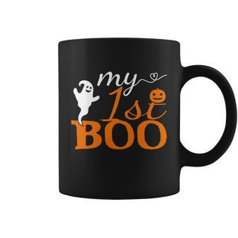 1St Boo Pumpkin Halloween Quote Coffee Mug - Monsterry