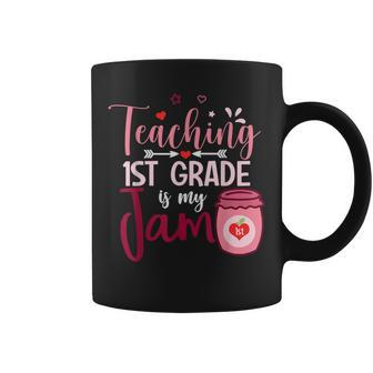 1St Grade Teacher Teaching 1St Grade Is My Jam Teacher Coffee Mug - Thegiftio UK