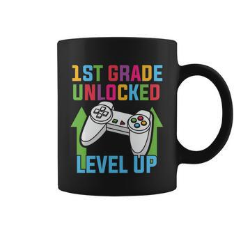 1St Grade Unlocked Level Up Back To School First Day Of School Coffee Mug - Monsterry UK